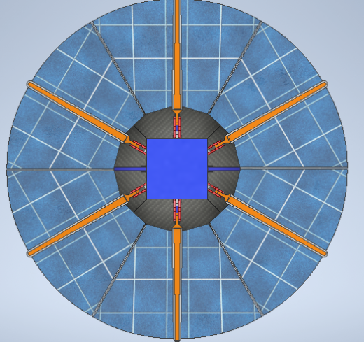 路边太阳能伞3D数模图纸+INVENTOR设计缩略图